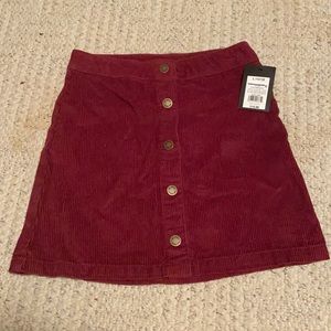 art class Girls Red Corduroy Skirt (L)